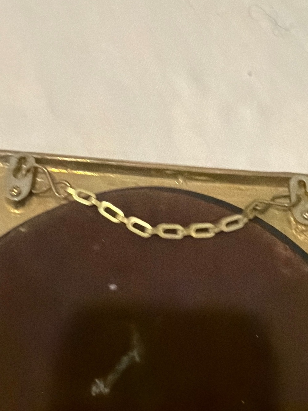 Vintage Stunning Rare Art Nouveau Brass Daffodil Floral Mirror - Picture 12 of 12